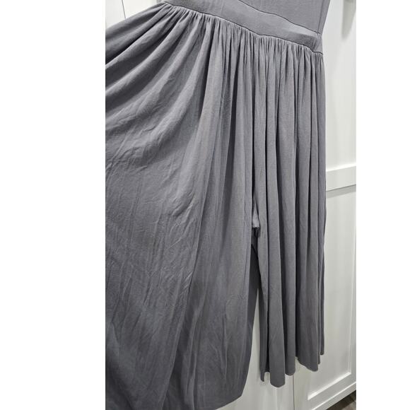 Free People Beach Gray Wide Leg Jumpsuit – Size Large - Picture 12 of 16